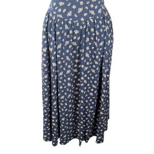 Torrid Navy Floral Midi Skirt Marilyn Monroe